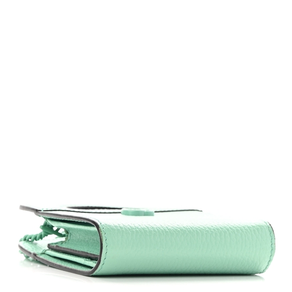 AUTHENTIC GUCCI CC TEAL SUMMER WALLET - Picture 2 of 10